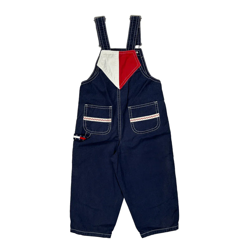 Age 2 Tommy Hilfiger Dungarees - 3XS Red Cotton