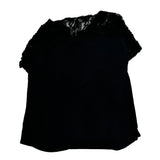 Harley Davidson Lace And Studded T-Shirt - Large Black Nylon