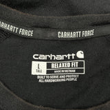 Force Carhartt T-Shirt - Large Black Cotton