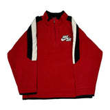Age 6 Nike 1/4 Zip - Small Red Polyester