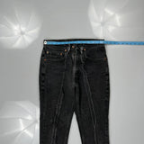 Levis Jeans - 28W US 4 Black Denim