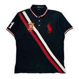 Polo By Ralph Lauren Striped Polo Shirt - Large Red Cotton