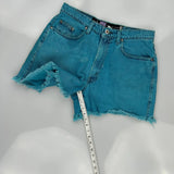Silver Tab Levis Baggy Denim Shorts - 30W UK 10 Blue Cotton