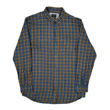 Quiksilver Checked Flannel Shirt - XL Blue Cotton