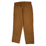 Dickies Double Knee Carpenter Trousers - 36W 30L Brown Cotton