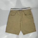 Wrangler Carpenter Shorts - 34W 10L Khaki Cotton