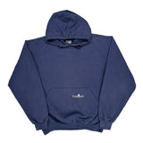 K132 Carhartt Hoodie - Large Navy Cotton Blend