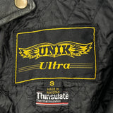 Unik Motorcycle Leather Jacket - Small Black Leather