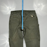 Dickies Carpenter Trousers - 36W 30L Grey Cotton