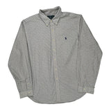 Ralph Lauren Checked Shirt - 2XL Blue Cotton