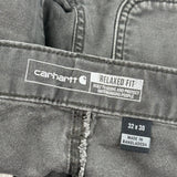 Carhartt Carpenter Trousers - 32W 30L Grey Cotton