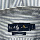 Ralph Lauren Striped Shirt - XL Blue Cotton