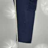 Carhartt Cargo Trousers - 40W 30L Navy Cotton