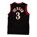 Philadelphia 76ers #3 Allen Iverson Adidas Nba Jersey - XL Black Polyester