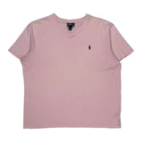 Polo By Ralph Lauren T-Shirt - XL Pink Cotton