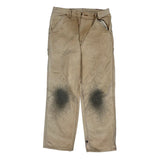 Carhartt Carpenter Trousers - 34W 31L Beige Cotton