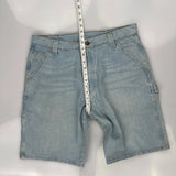 Wrangler Cargo Denim Shorts - 34W 10L Light Wash Cotton