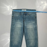 Epic Hero Studded Jeans - 34W 32L Blue Cotton Blend