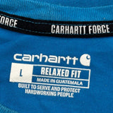 Carhartt Force Carhartt T-Shirt - Large Blue Cotton