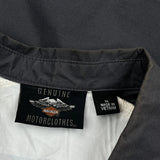 Harley Davidson Short Sleeve Shirt - XL White Cotton Blend