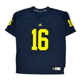 Michigan Wolverines Adidas Football Jersey - 2XL Navy Polyester