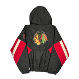 Chicago Blackhawks Starter Graphic Jacket - 2XL Black Nylon