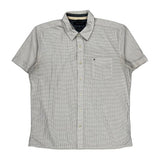 Tommy Hilfiger Polka Dot Short Sleeve Shirt - Large White Cotton