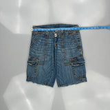 True Religion Denim Shorts - 28W US 4 Blue Denim