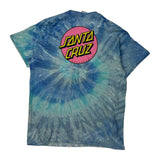 Santa Cruz Tie-Dye T-Shirt - Medium Blue Cotton