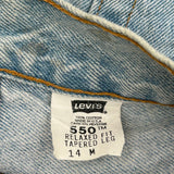550 Levis Jeans - 32W US 8 Light Wash Cotton