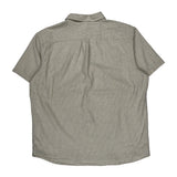 Mountain Hard Wear Checked Short Sleeve Shirt - XL Beige Cotton