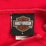 Harley Davidson Logo Harley Davidson Asymmetric Tank Top - Large Red Cotton