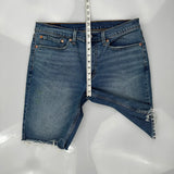 Levis Denim Shorts - 34W 10L Blue Cotton