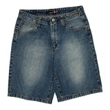 Quiksilver Denim Shorts - 30W 10L Blue Denim