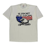 Desert Storm Jerzees Graphic T-Shirt - Large White Cotton
