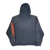 Carhartt Hoodie - XL Blue Cotton Blend