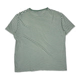 Polo By Ralph Lauren Striped T-Shirt - Large Green Cotton
