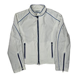 Armani Exchange Contrast Stitch Jacket - Large White Cotton