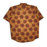 Banana Republic Hawaiian Shirt - Large Orange Cotton