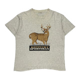 Single Stitch Unbranded Graphic T-Shirt - Large Beige Cotton