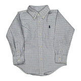Age 3 Ralph Lauren Checked Shirt - 2XS Blue Cotton