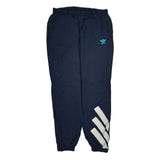 Adidas Track Pants - Large Navy Polyester