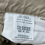 Wrangler Cargo Trousers - 36W 30L Khaki Cotton