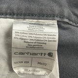 Carhartt Carpenter Trousers - 34W 32L Grey Cotton Blend
