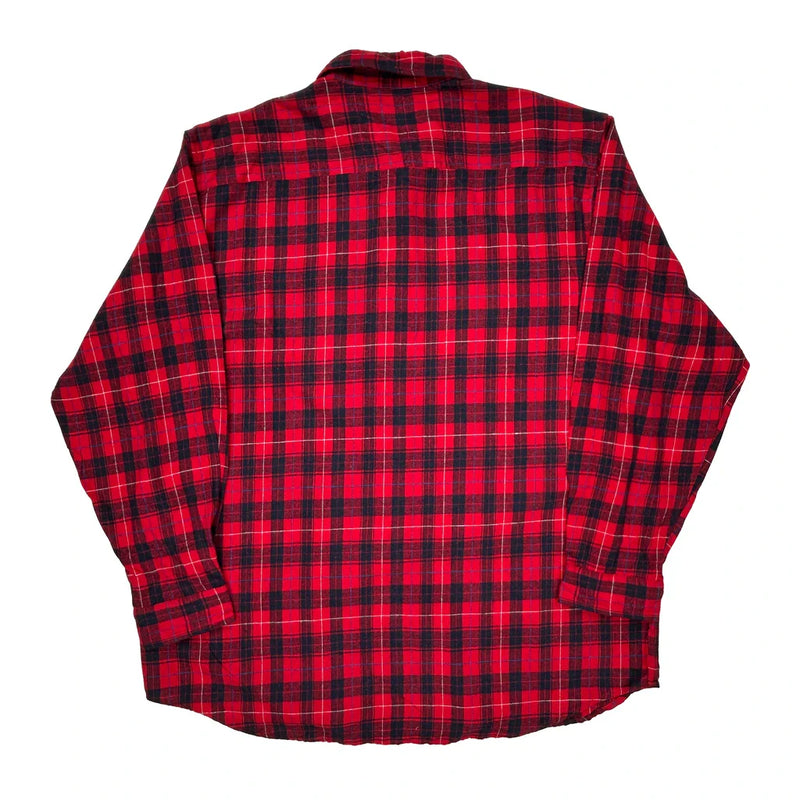 Carhartt Checked Flannel Shirt - 2XL Red Cotton