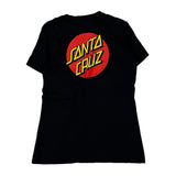 Santa Cruz Graphic T-Shirt - Medium Black Cotton