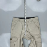 Wrangler Cargo Trousers - 34W 32L Beige Cotton