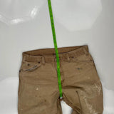Dickies Carpenter Trousers - 34W 30L Brown Cotton