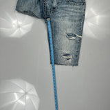 True Religion Denim Shorts - 34W 11L Light Wash Denim