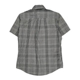 Tommy Hilfiger Checked Short Sleeve Shirt - Small Black & White Cotton